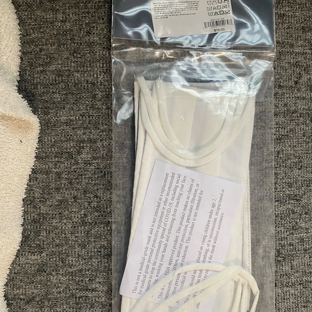 NWT Sealed Pack of 3 Adult Face Masks